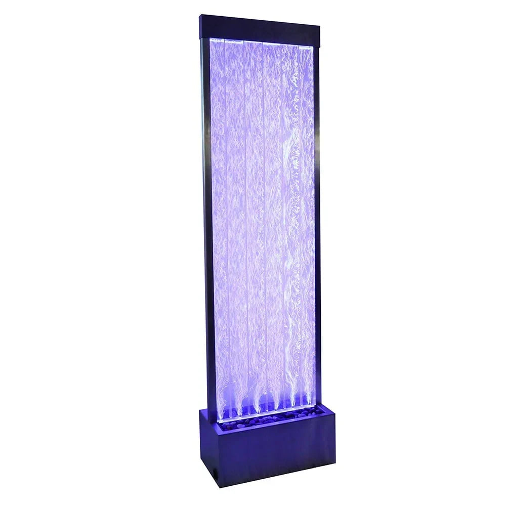 2026 New72'' Acrylic Bubble Fountain, Standing Bubble Panel, Color Lights/Remote Ctrl