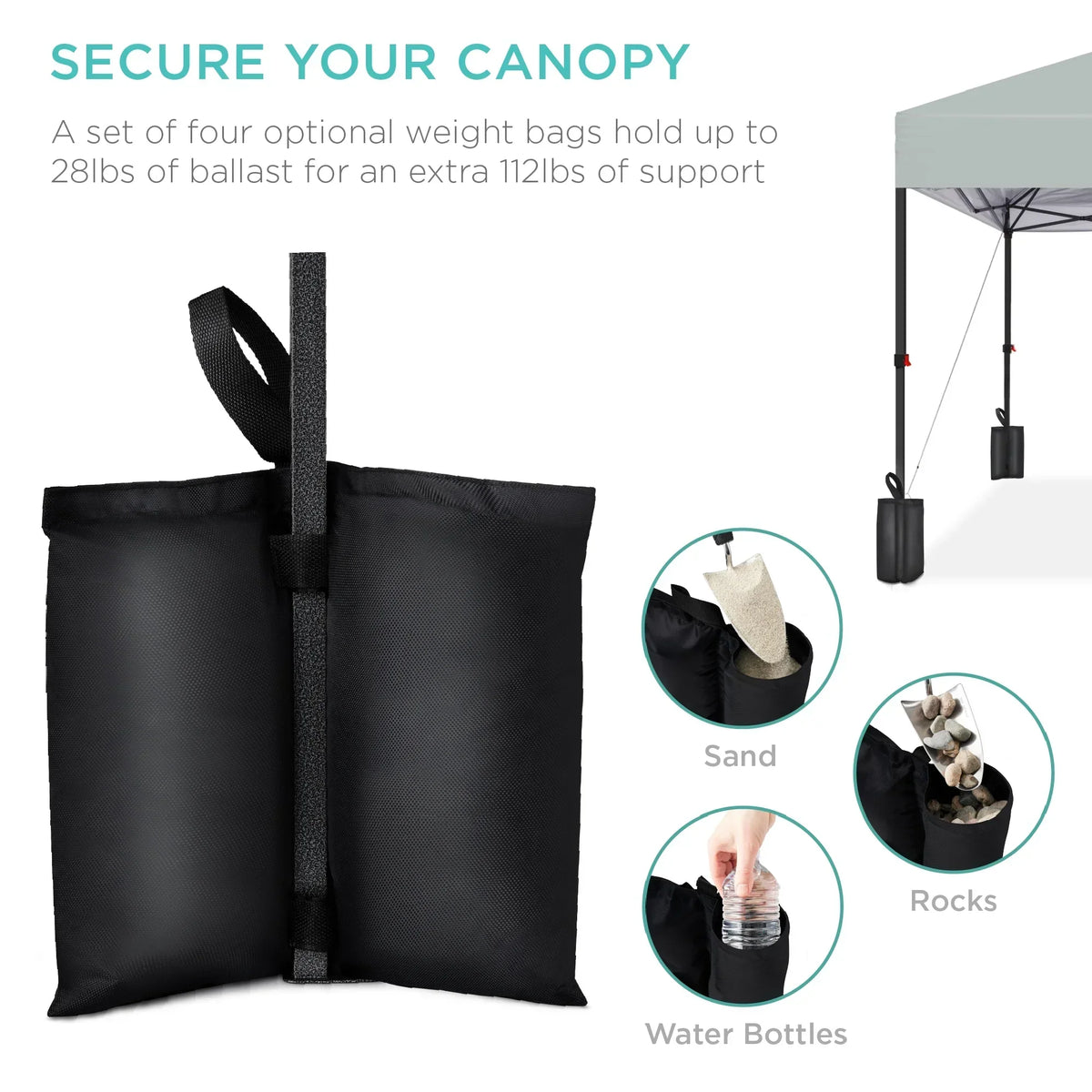 2026 NewBest Choice Products 12x12ft Easy Setup Pop Up Canopy w/ 1-Button Setup, Wheeled Case, 4 Weight Bags - Navy Blue