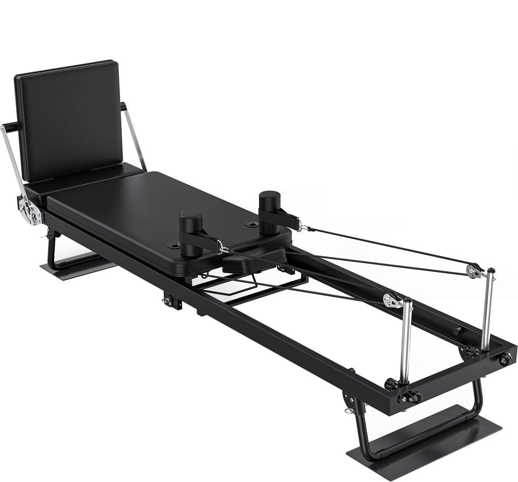 2026 NewGIKPAL 92" Foldable Pilates Reformer Machine for Home Gym,Balanced Body Pilates Exercise Equipment with Jump Board