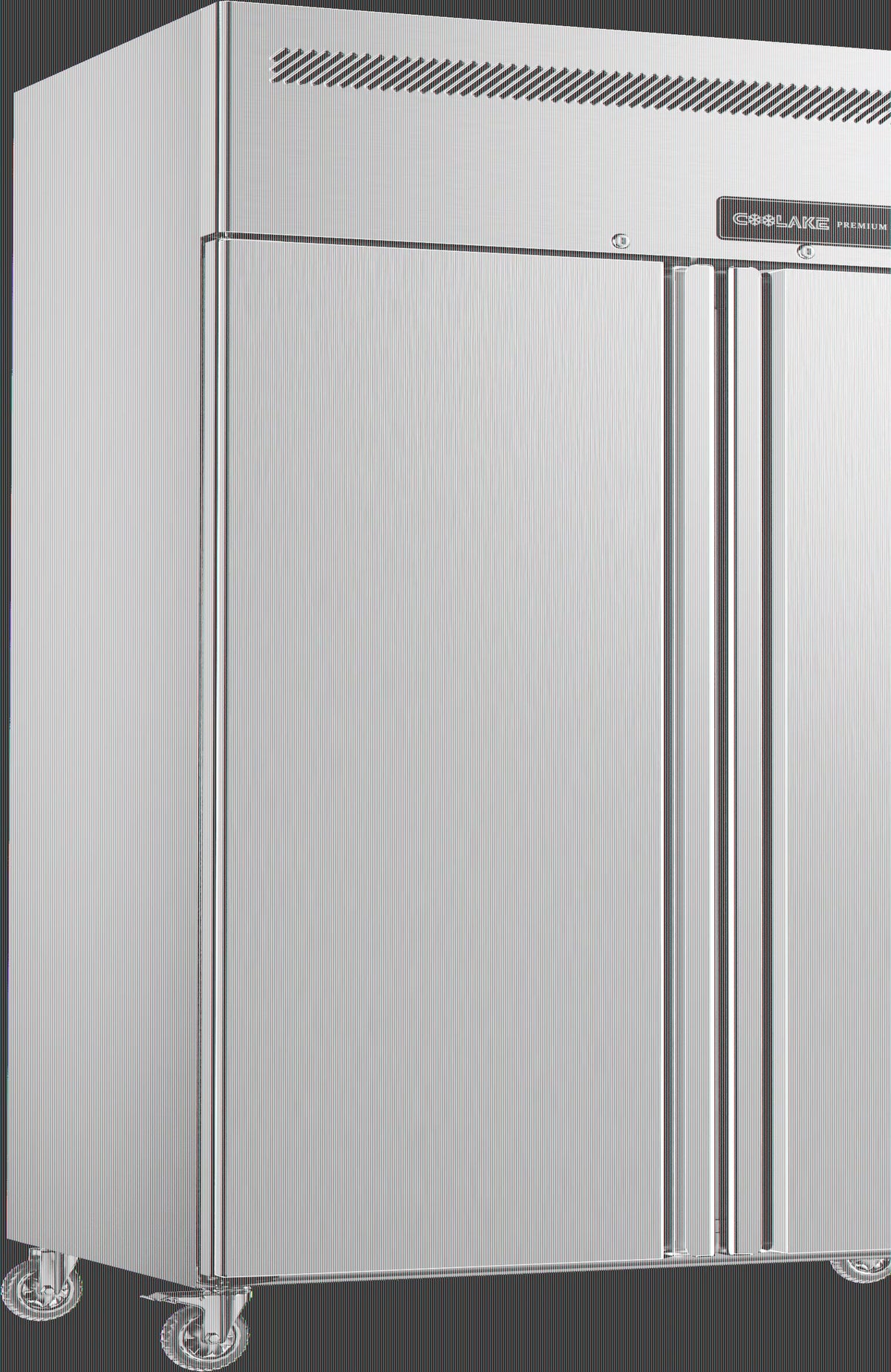 2026 New Coolake Commercial Refrigerator and Freezer Combo, 48" W Dual Temperature Zones, 36 Cu.ft 2 Door