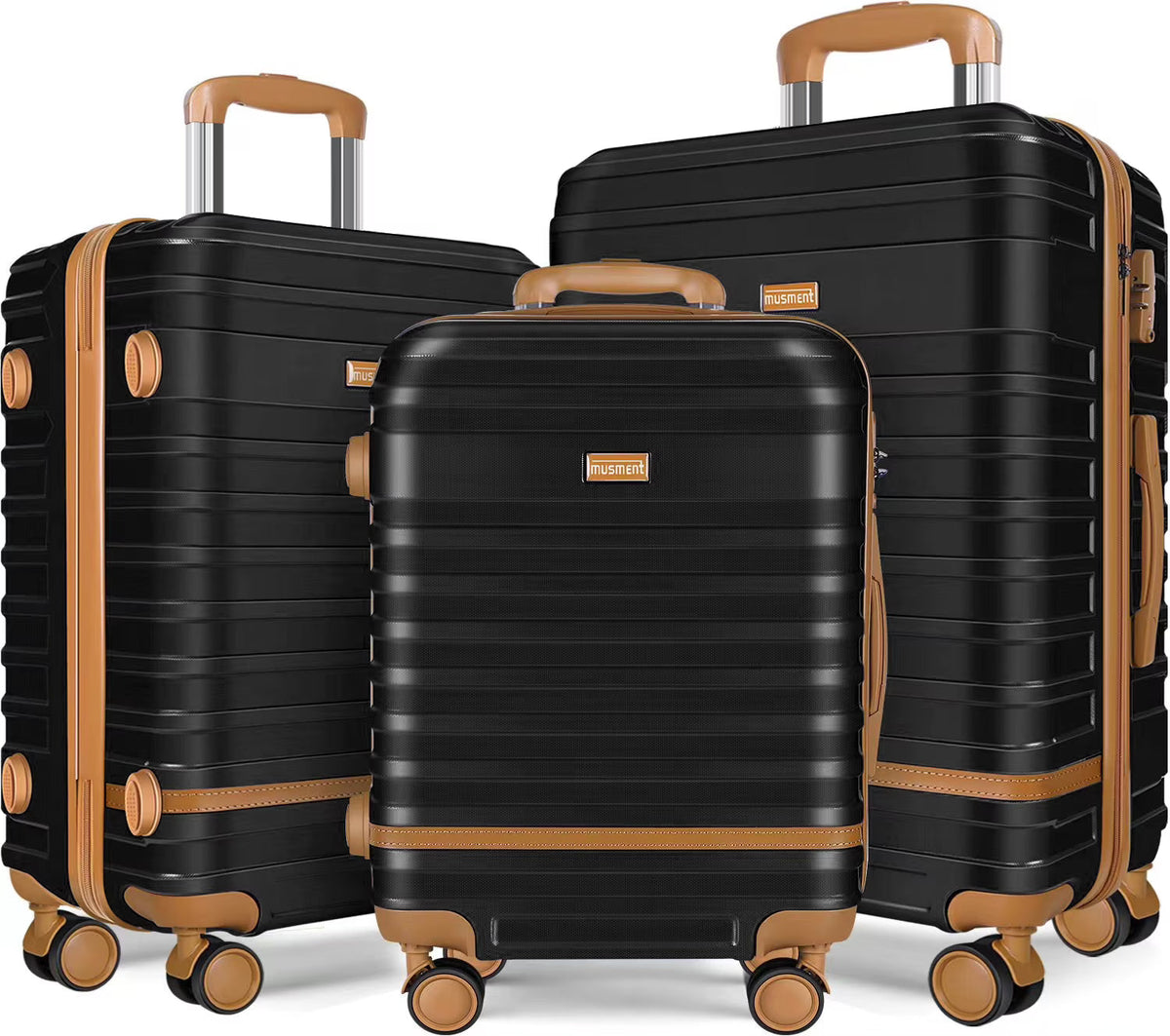 2026 New5 Piece Luggage Sets and Travel Duffel Bag, ABS Hardshell Hardside Checked Luggage with TSA Lock and Double Spinner Wheels Suitcase, Deep Blue