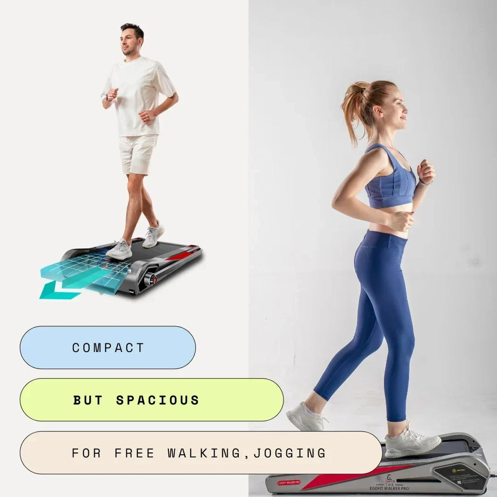 2026 NewEgofit Walker Pro Smallest Under Desk Electric Walking Treadmill for Home 2.0HP 5° Incline