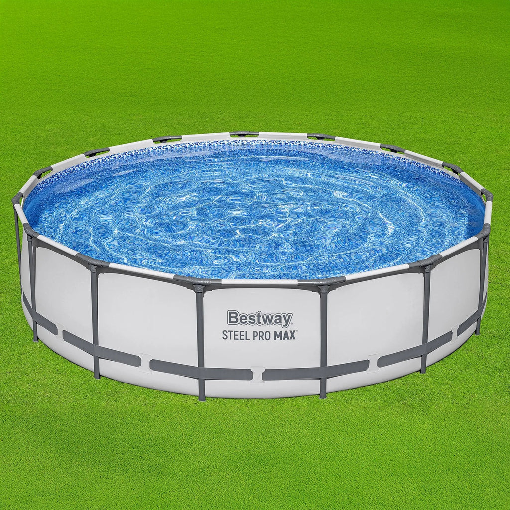 2026 NewBestway Steel Pro MAX 15' x 42" Round Above Ground Swimming Pool Set