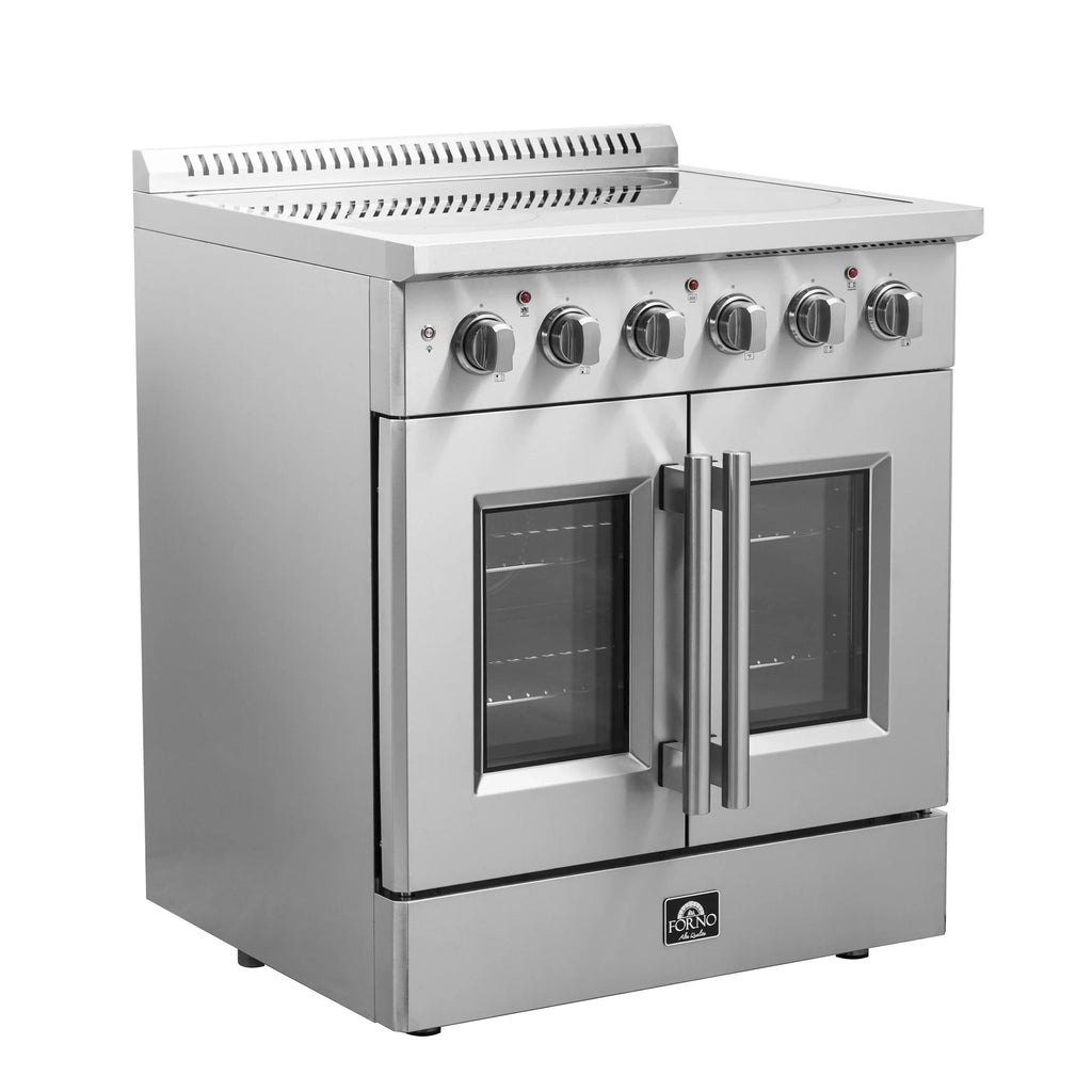 2026 NewForno Galiano 30-Inch Freestanding French Door Electric Range, True Convection, Energy Efficient