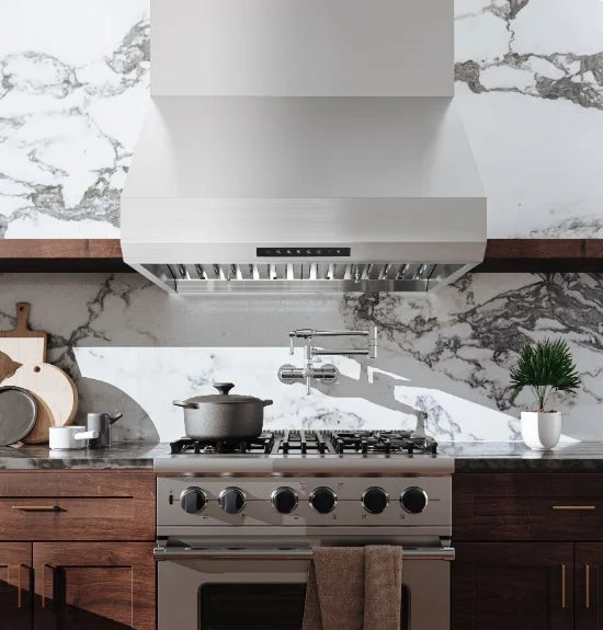 2026 New Hauslane | PRO Series PRO500 36" | Versitile Under Cabinet or Wall Mounted Range Hood | with Smart App Control and LED in Stainles Steel