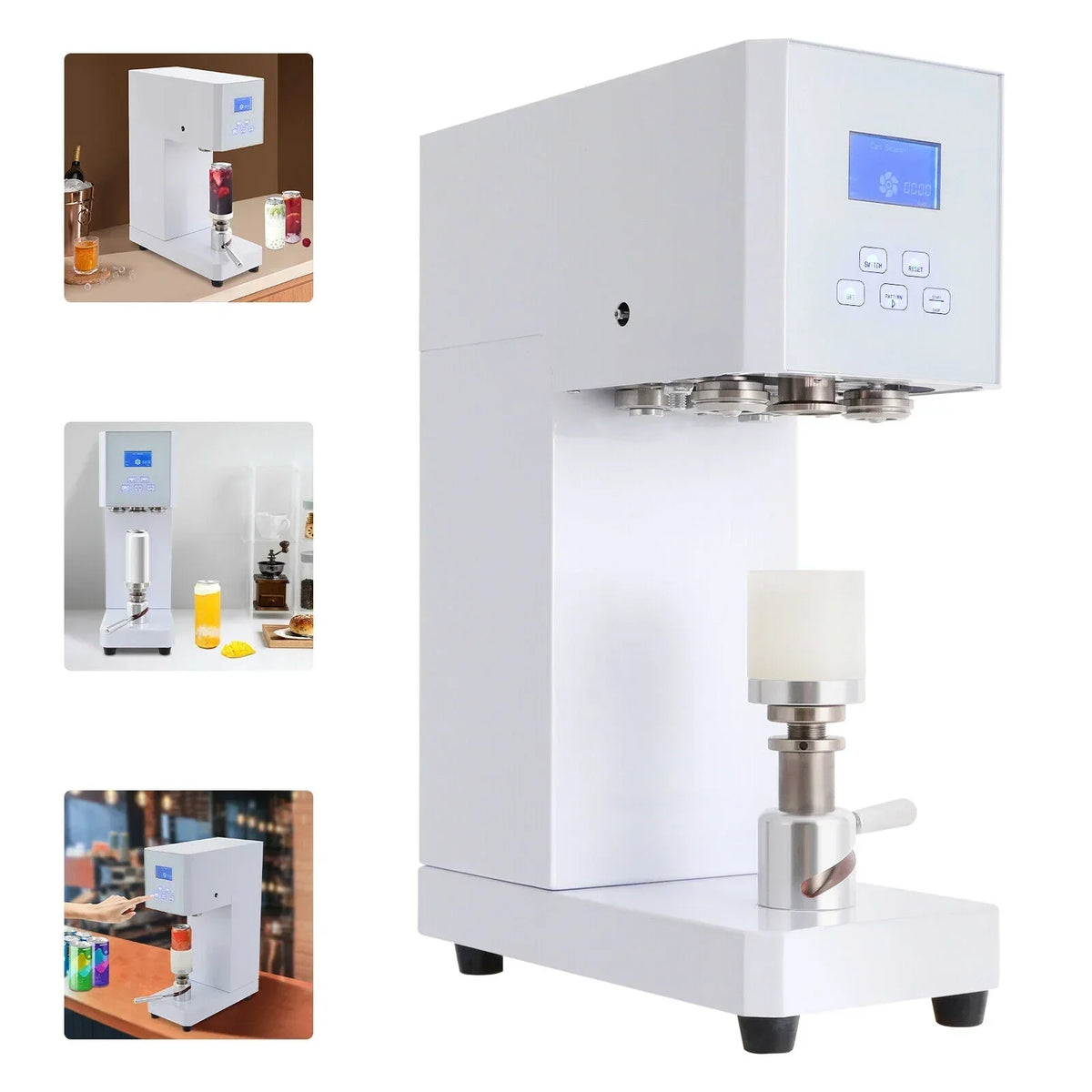 2026 New370W Automatic Can Sealing Machine Electric Cup Sealer Machine with Counter 110V
