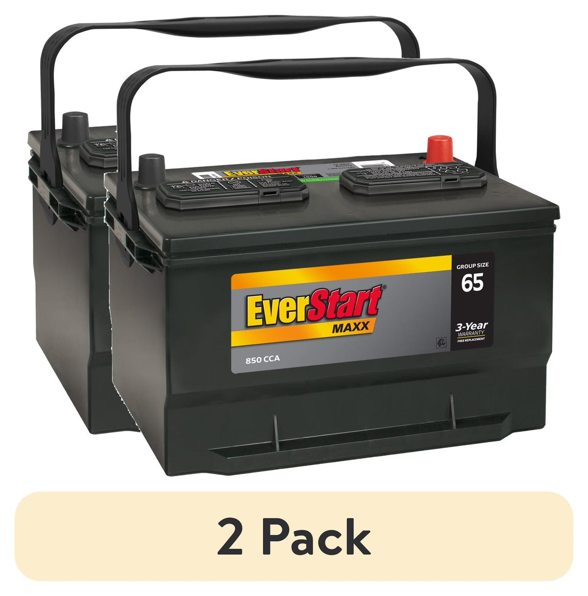 2026 NewEverStart Maxx Lead Acid Automotive Battery, Group Size 65 12 Volt 850 CCA