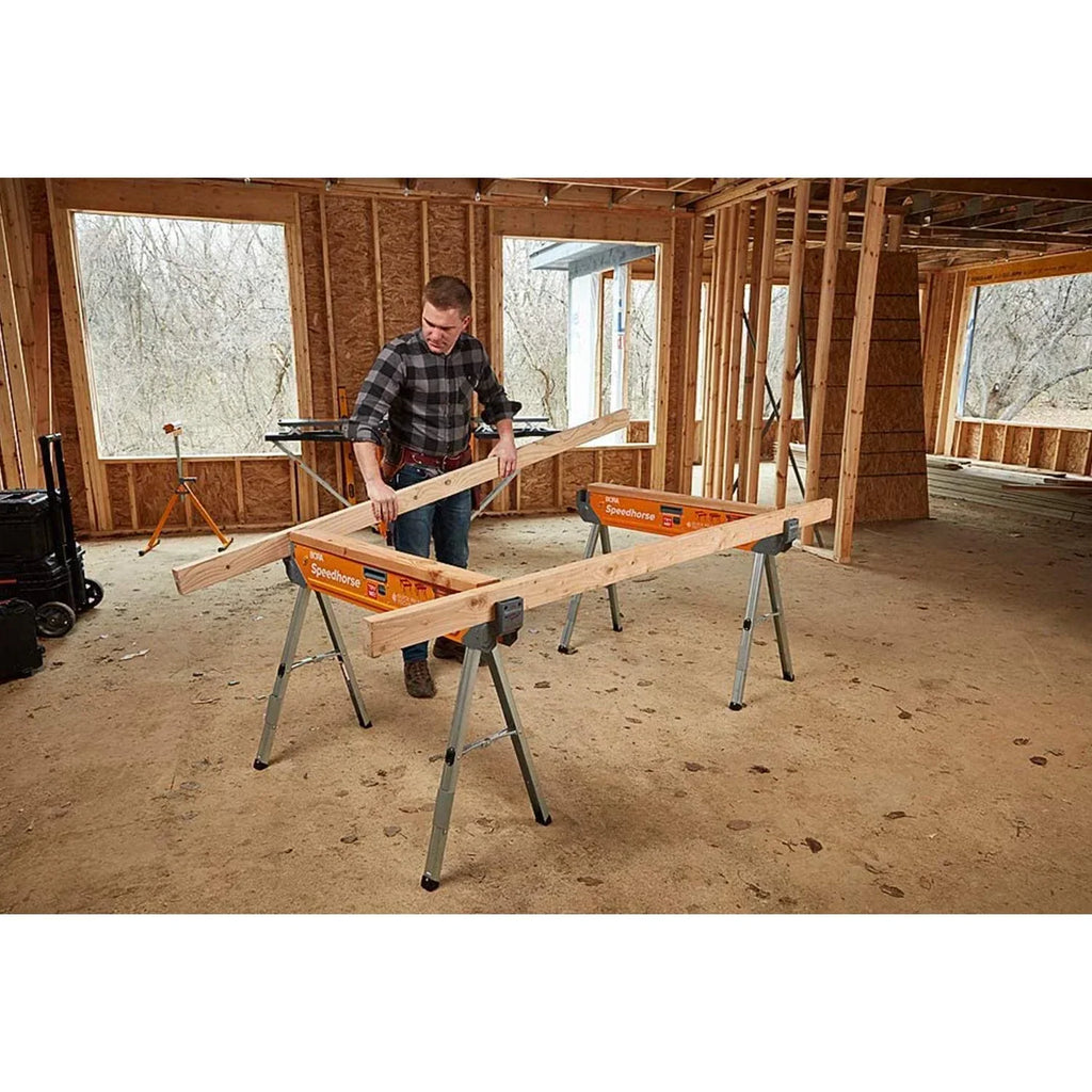 2026 New30 in. H Steel Speedhorse Sawhorse with Auto Release Legs (2-Pack)