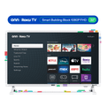 onn 32 in 1080p FHD Building Block Smart Roku TV, White, TVBBWTE36014570